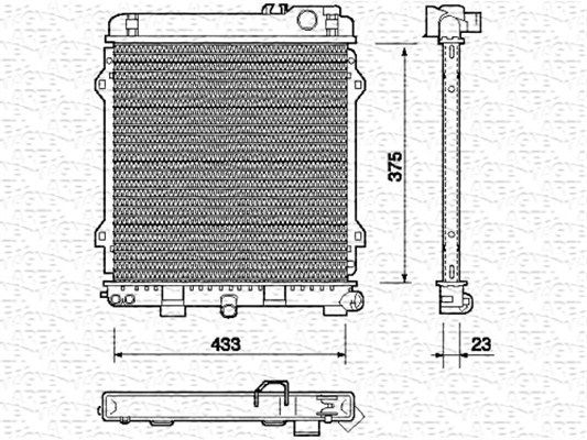 MAGNETI MARELLI Radiaator,mootorijahutus 350213701000